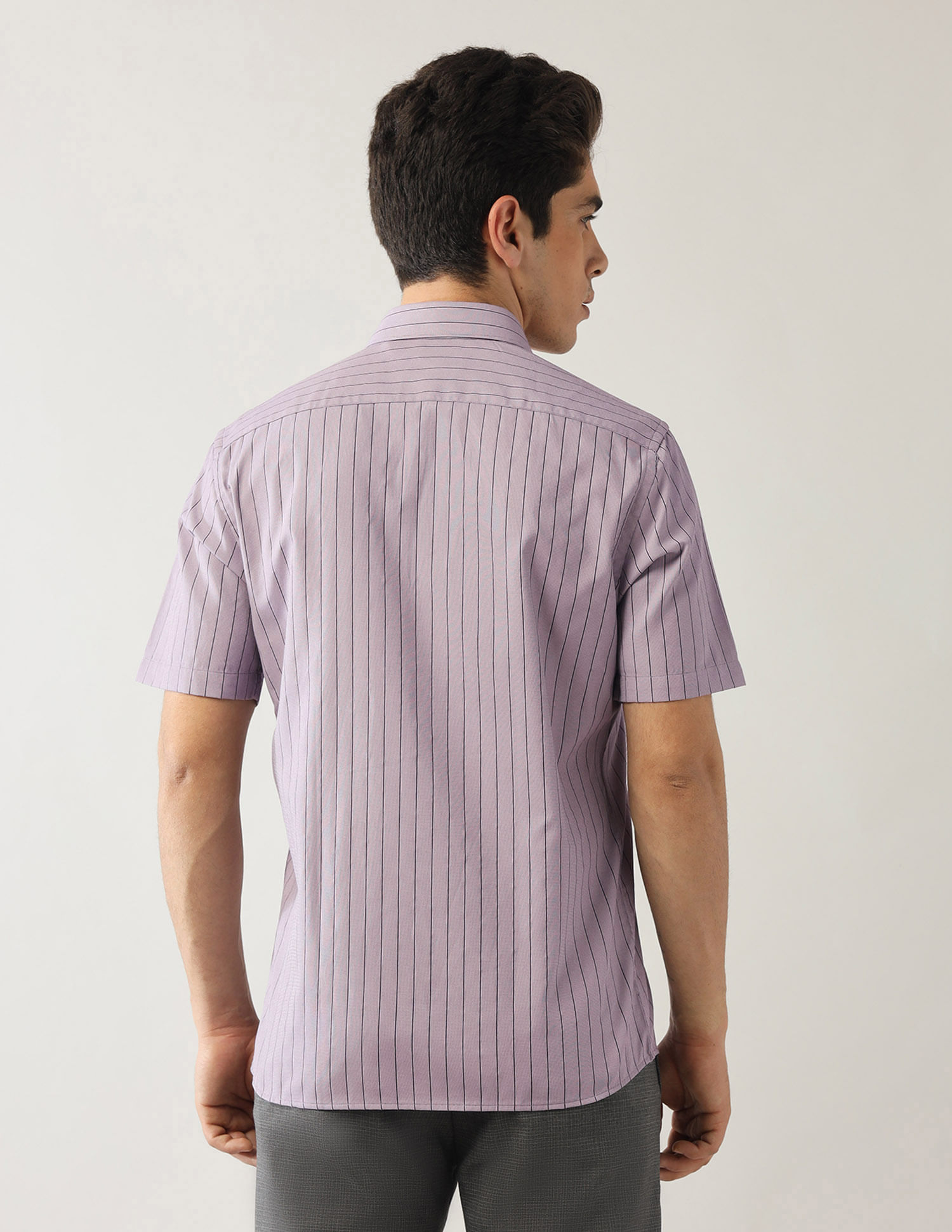 Arrow Vertical Striped Liberty Classic Fit Shirt