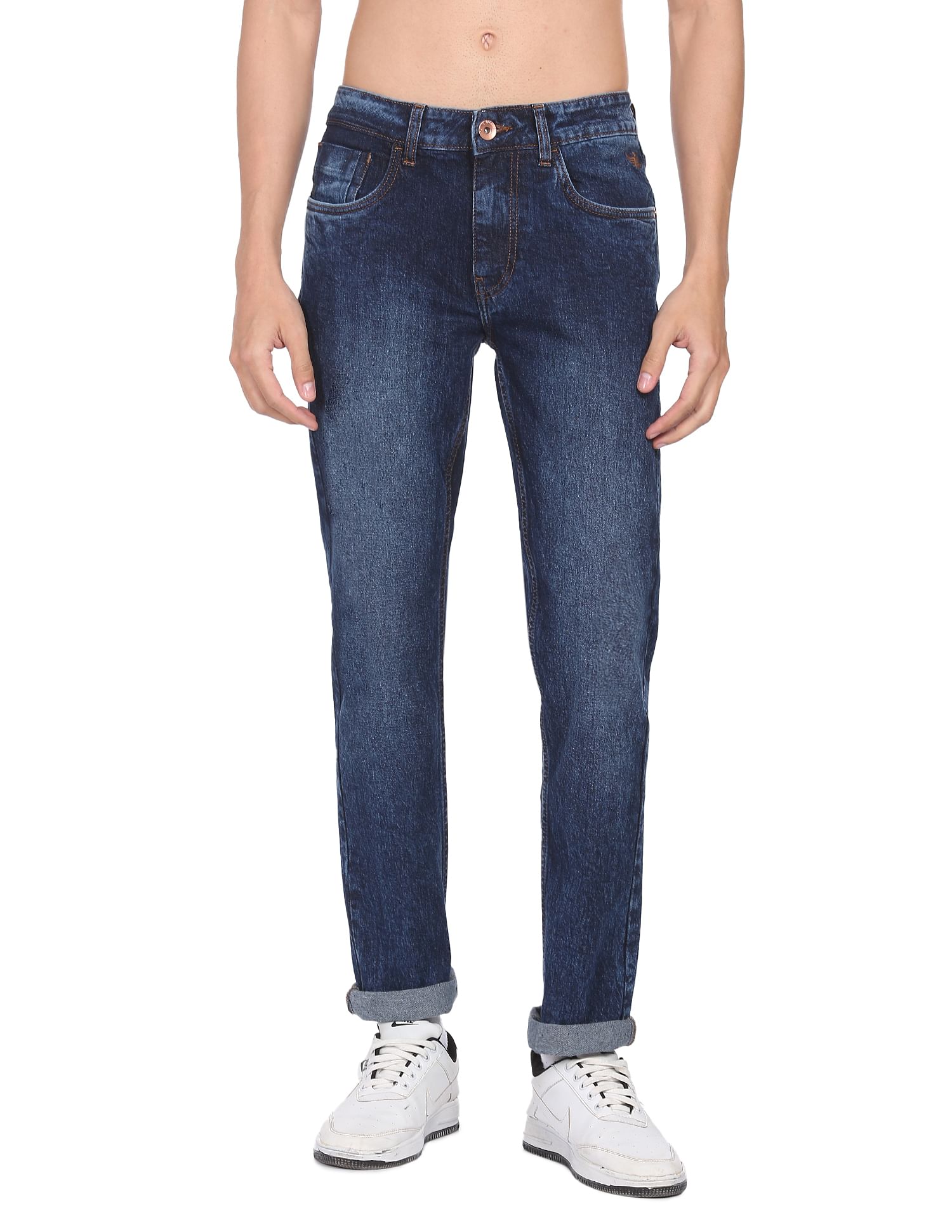 Flying Machine Stone Wash Michael Slim Tapered Fit Jeans