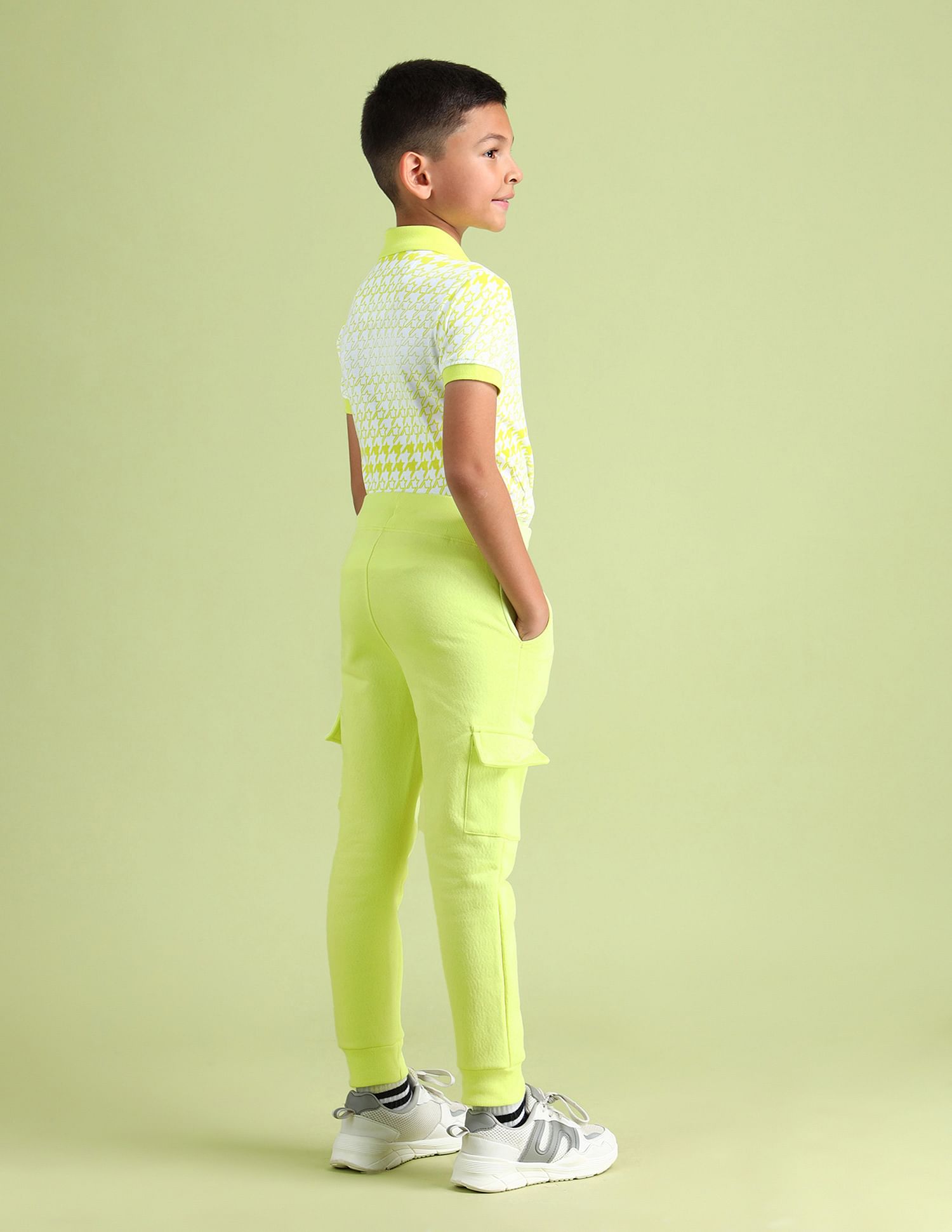 U.S. Polo Assn. Kids Regular Fit Solid Cargo Joggers
