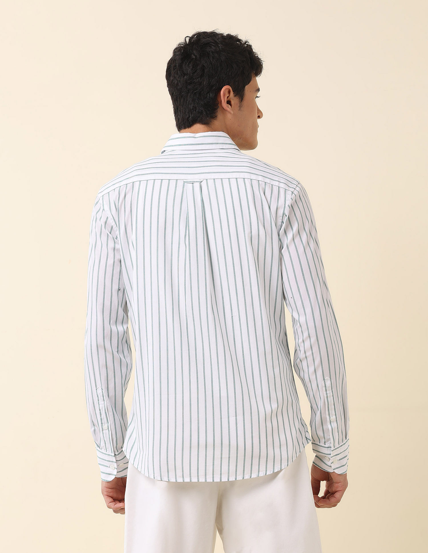 U.S. Polo Assn. Tailored Fit Vertical Striped Shirt