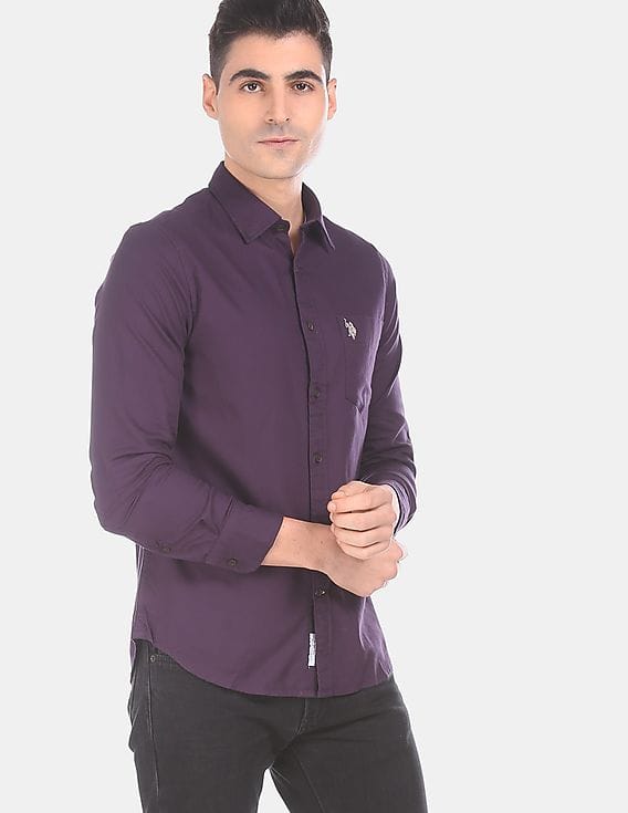 dark purple polo