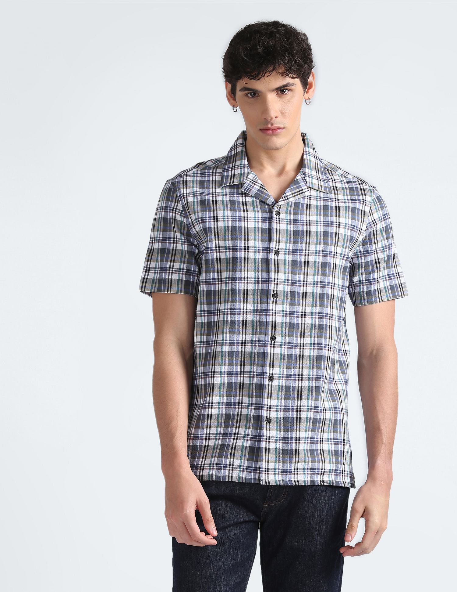 Flying Machine Tartan Check Cotton Shirt