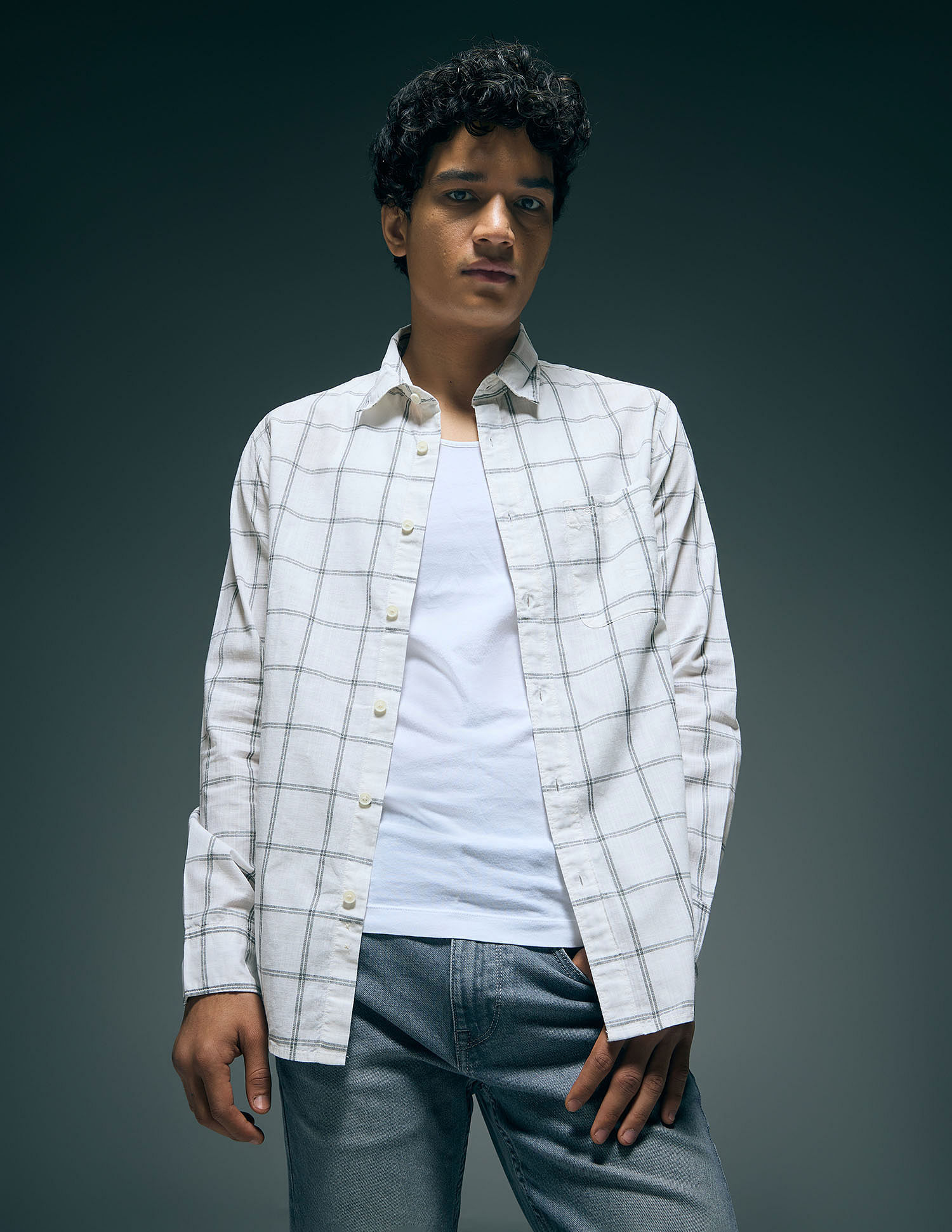 Flying Machine Slim Fit Essentials Shirt