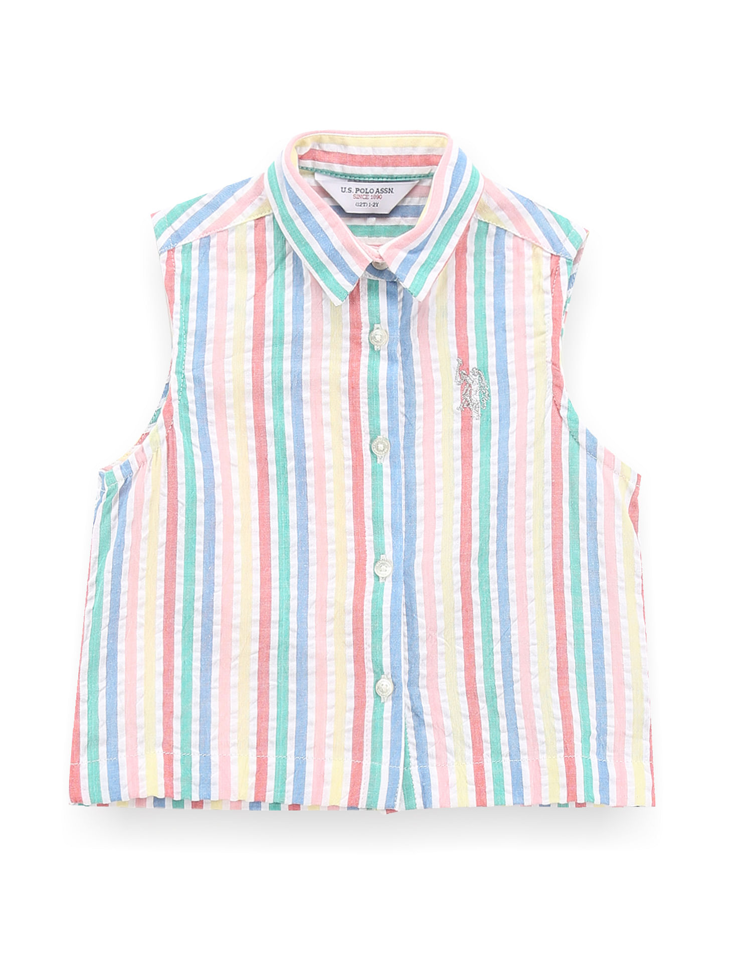 U.S. Polo Assn. Kids Vertical Stripe Cotton Top