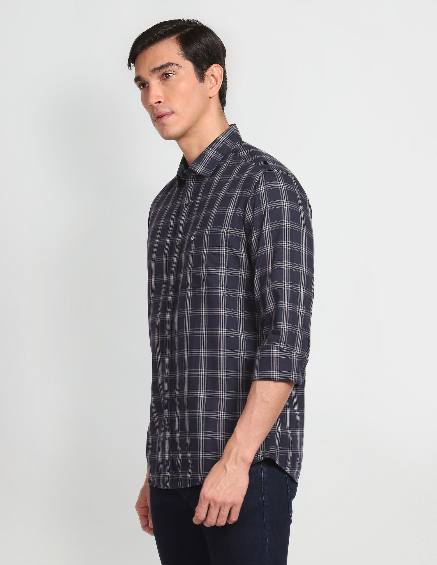 Arrow Sports Tartan Check Cotton Shirt