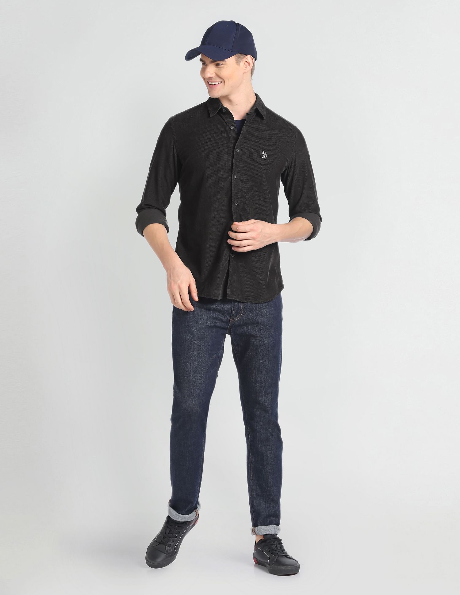 U.S. Polo Assn. Denim Co. Corduroy Slim Fit Shirt