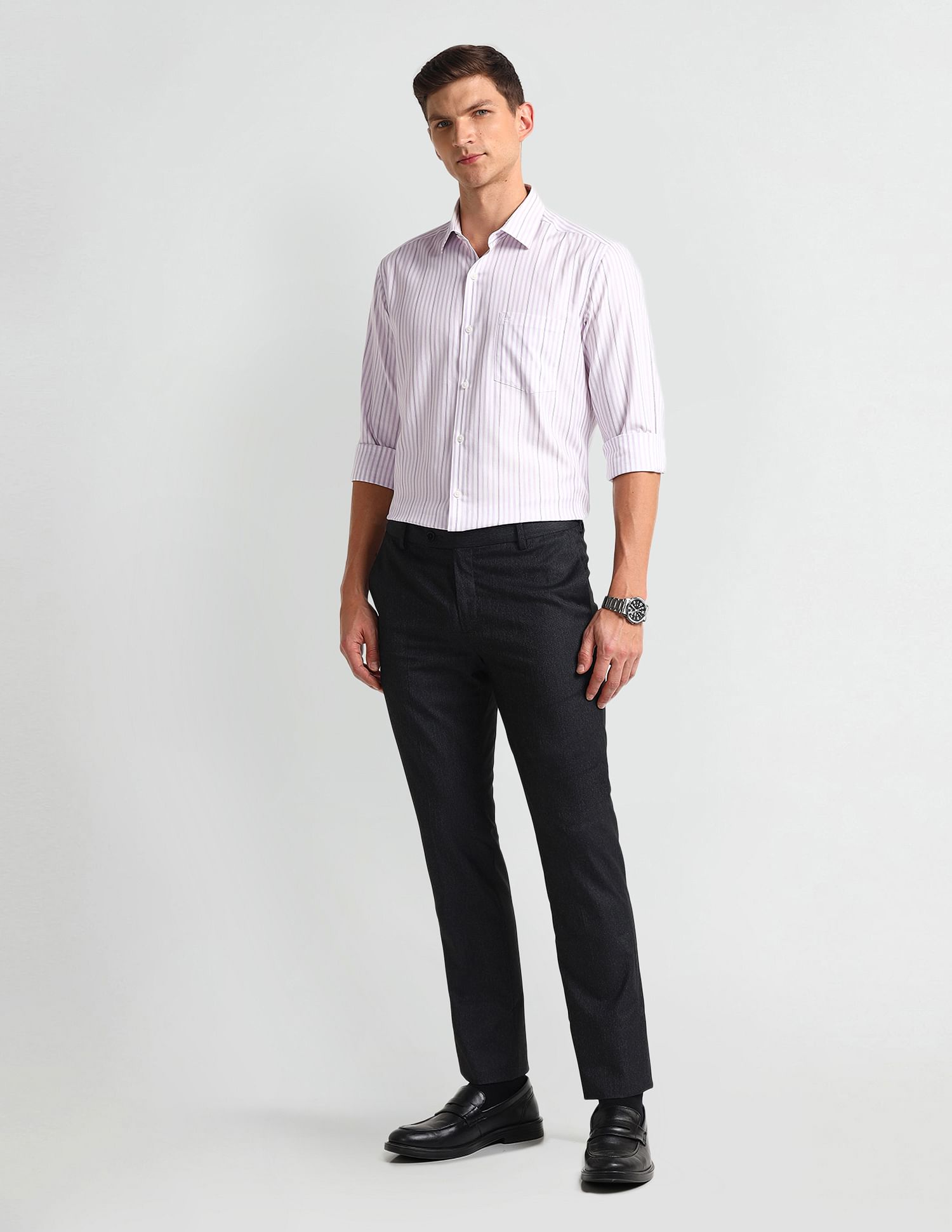 Arrow Manhattan Slim Fit Dobby Shirt