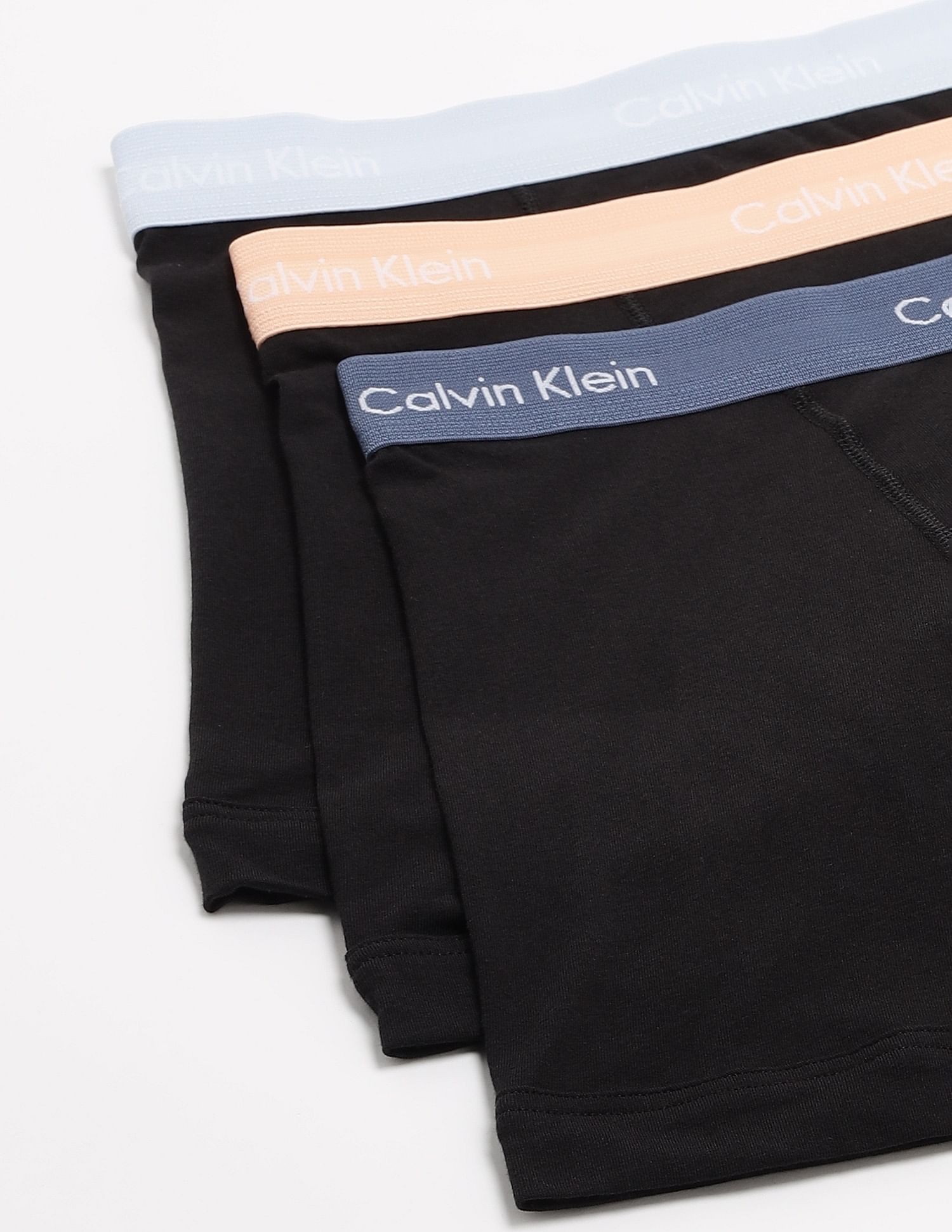 Calvin Klein Underwear Solid Multi Low Rise Trunks - Pack Of - 3