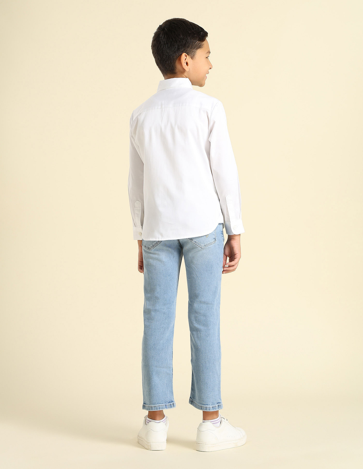 U.S. Polo Assn. Kids Boys Pure Cotton Satin Shirt