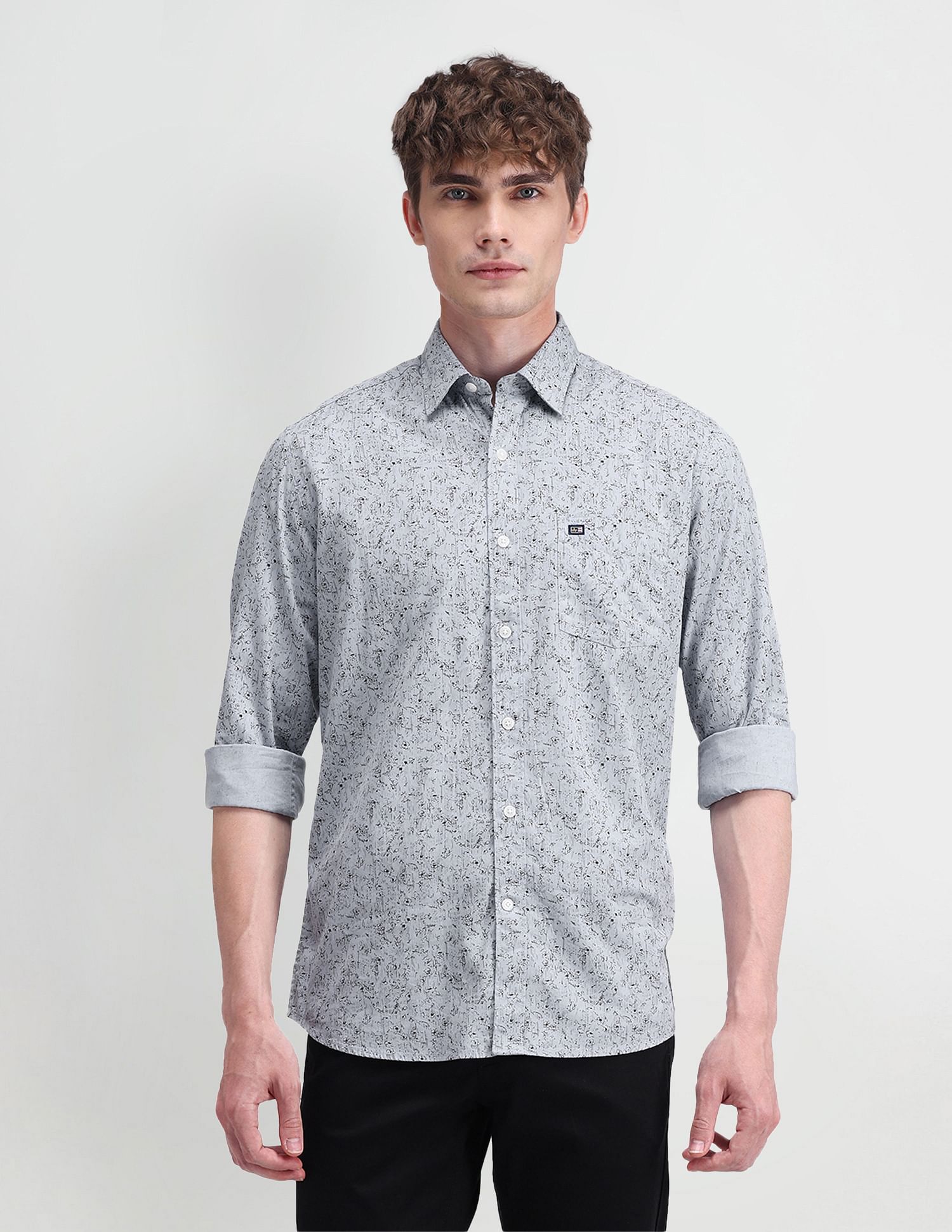 Arrow Sport Brooklyn Fit All-over Print Shirt