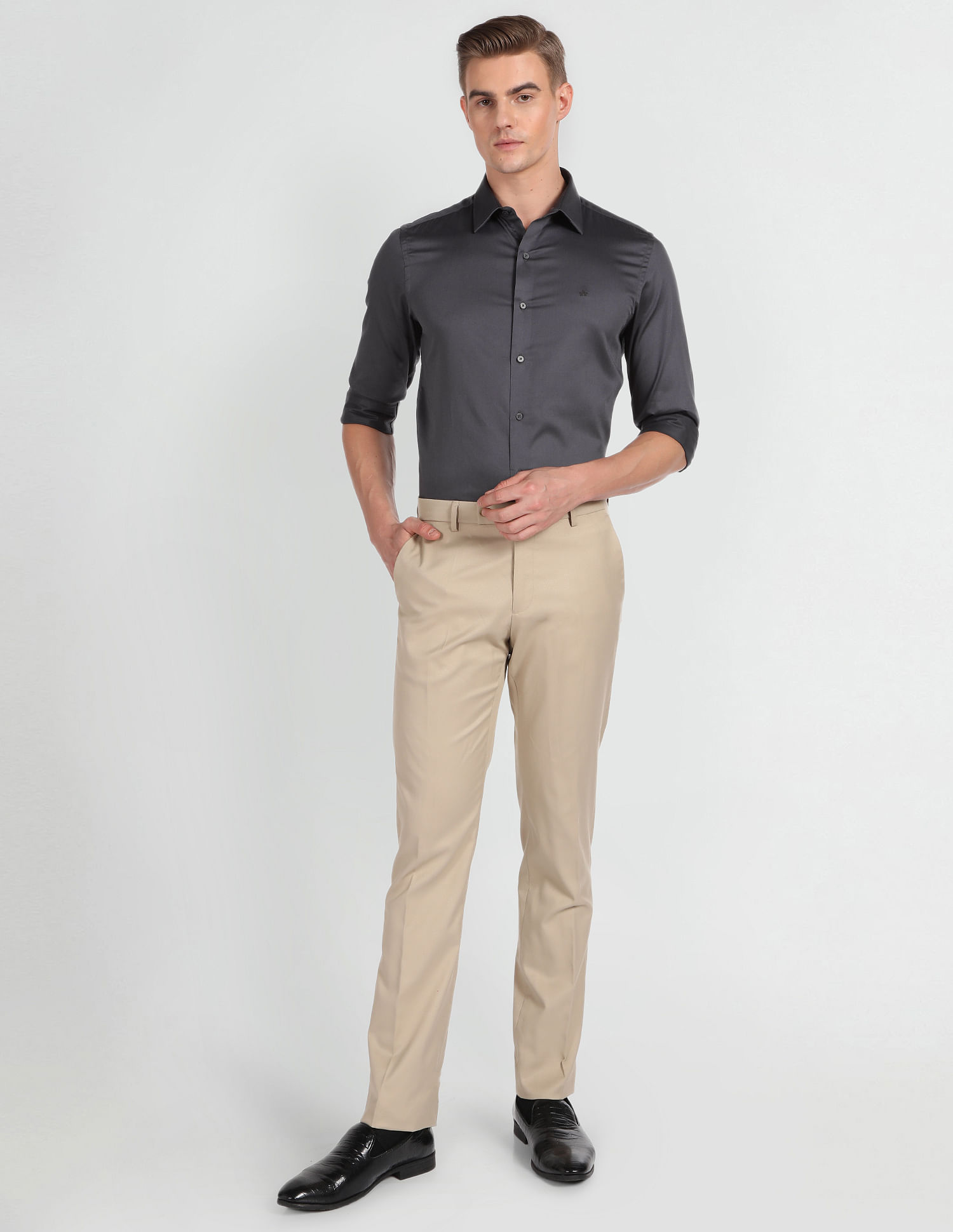 Arrow Newyork Super Slim Fit Solid Shirt