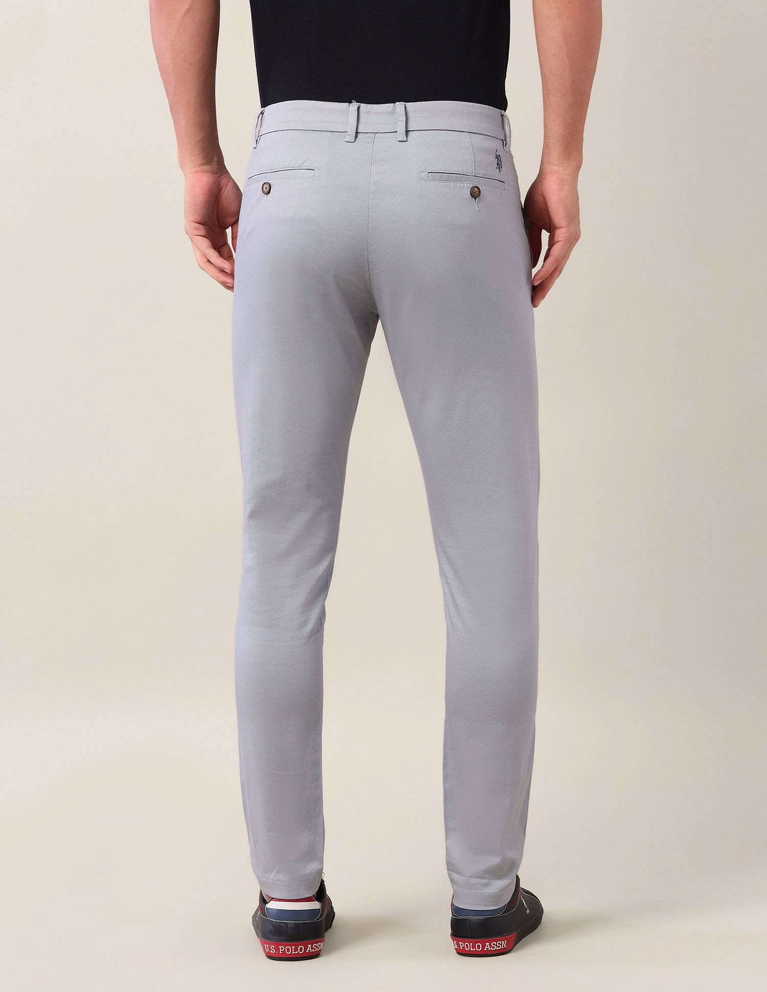 U.S. Polo Assn. Austin Slim Fit Satin Trousers