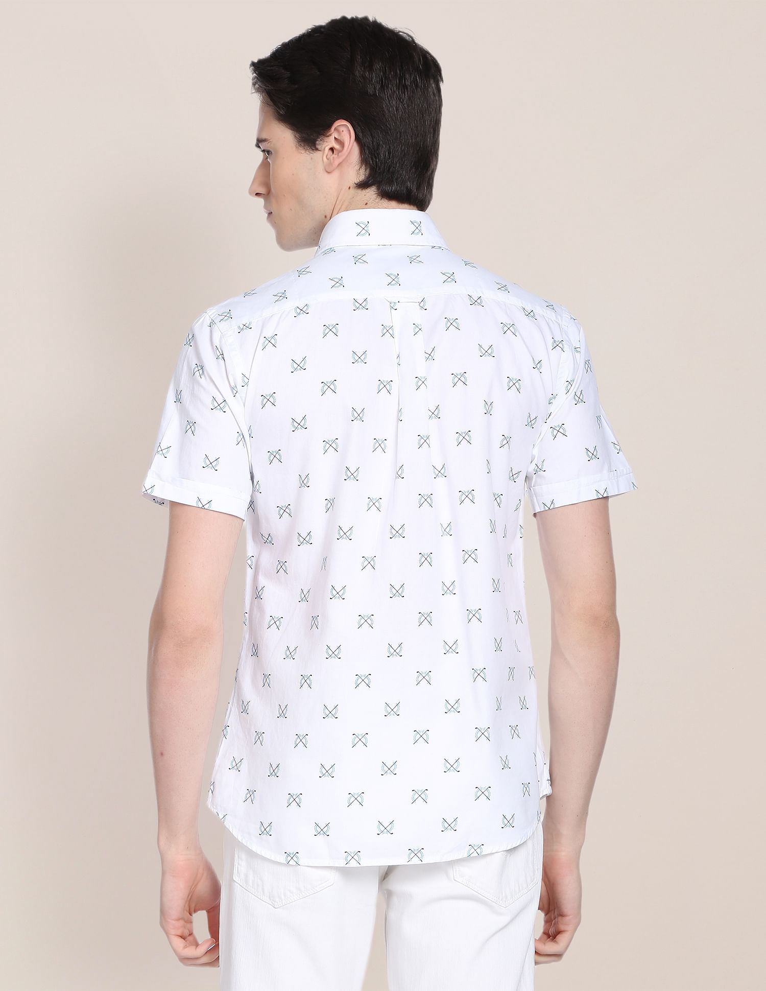 U.S. Polo Assn. Matt Print Dobby Shirt