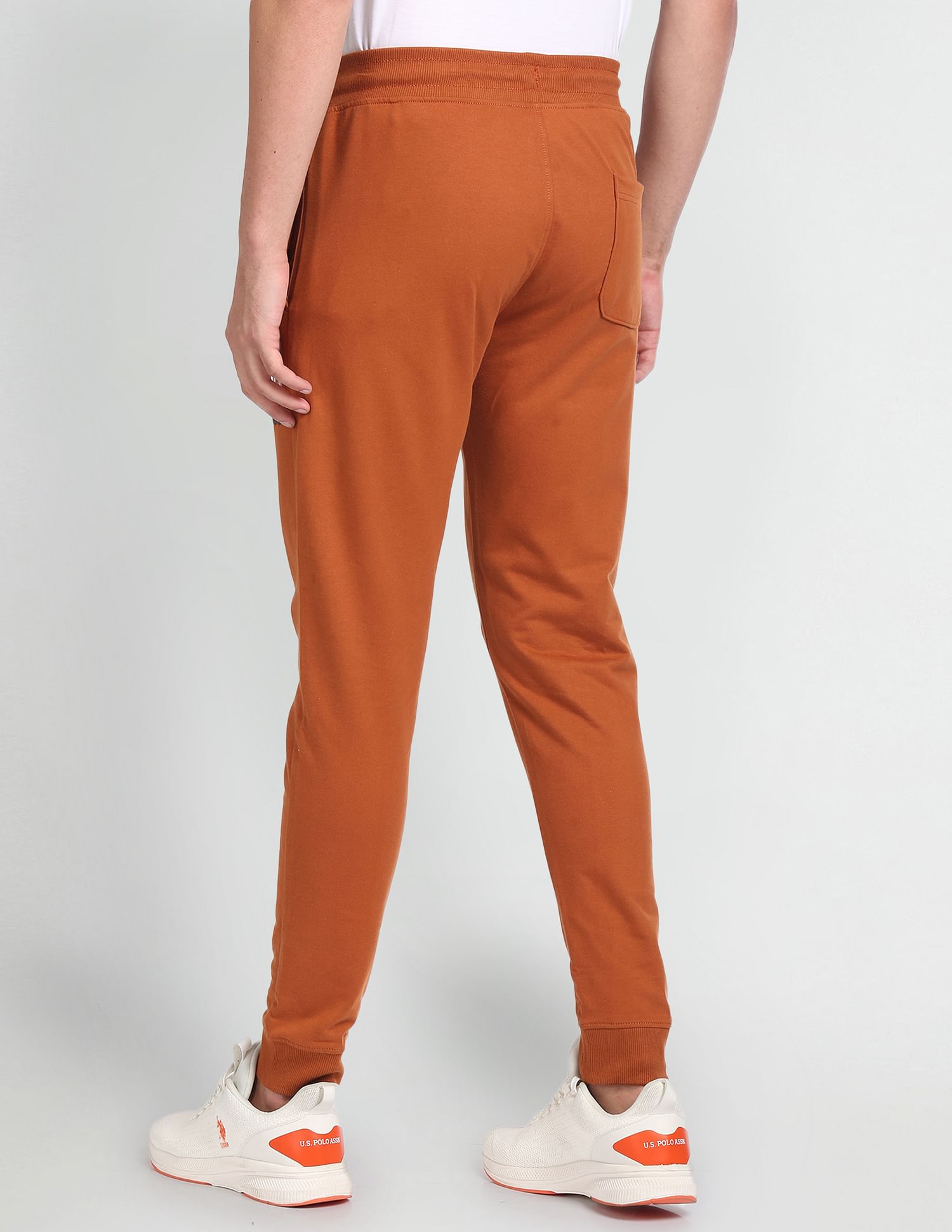 U.S. Polo Assn. Denim Co. Mid Rise Solid Track Pants