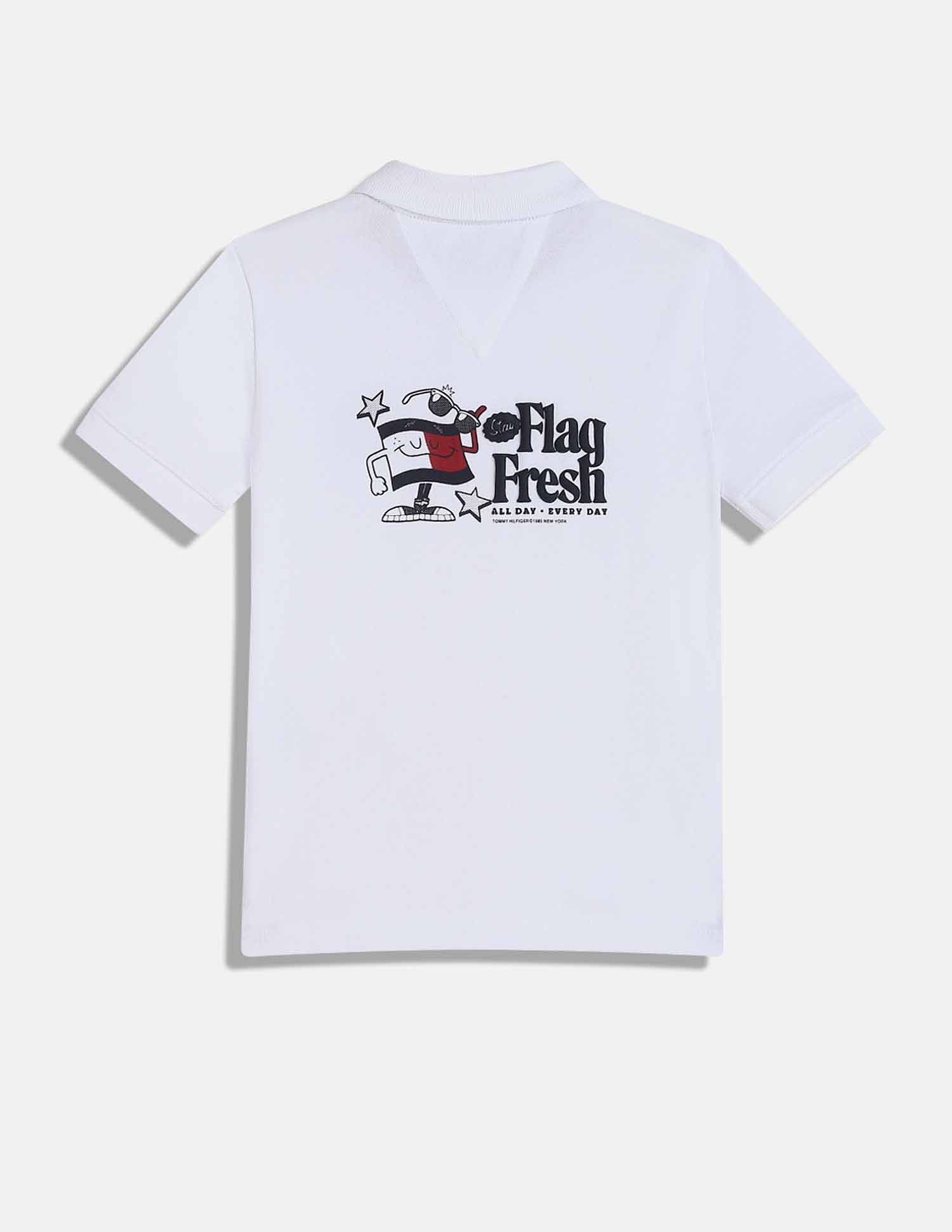 Tommy Hilfiger Kids Boys Graphic Relaxed-Fit Cotton Polo T-Shirt