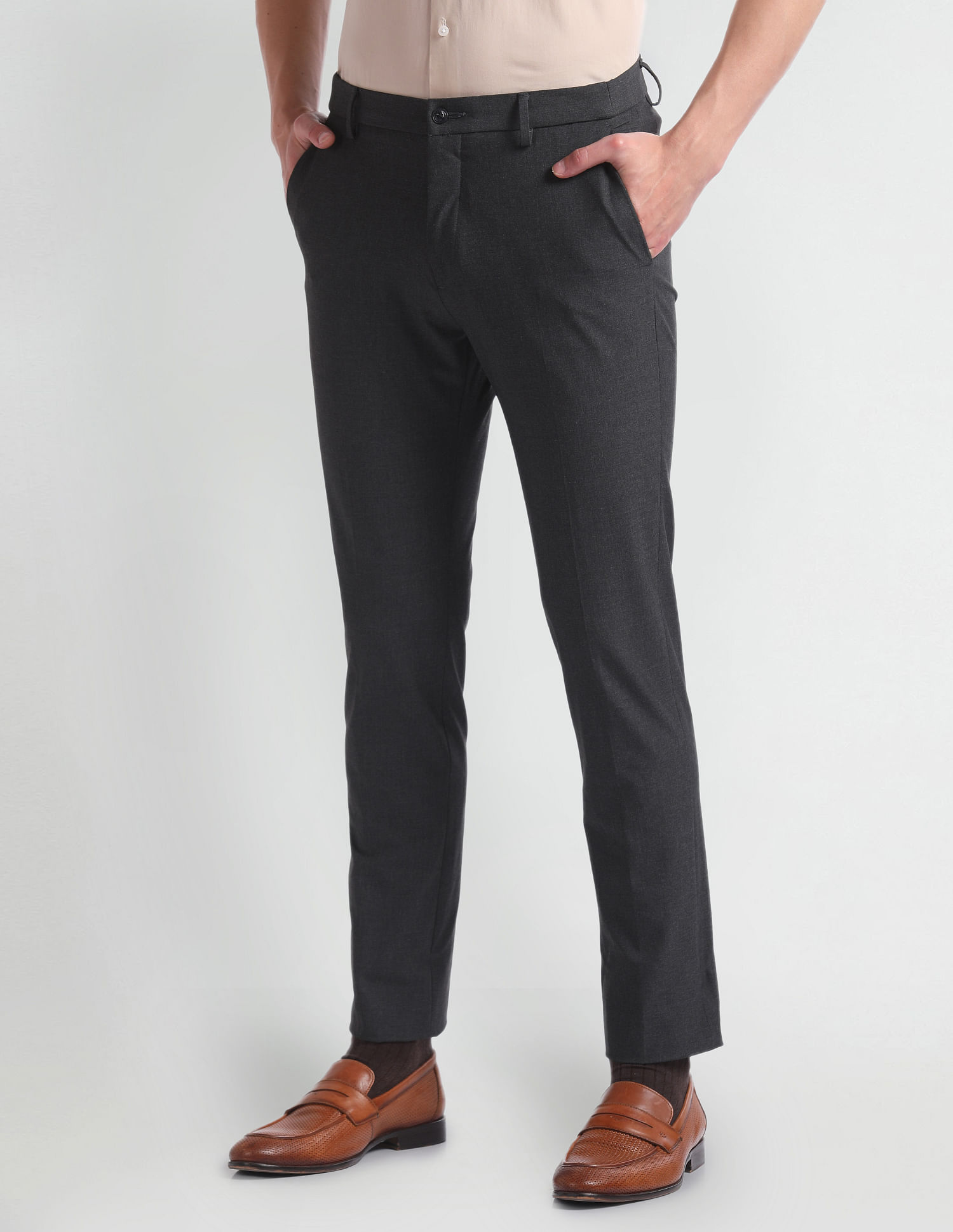 Arrow Newyork Mid Rise Super Slim Fit Trousers