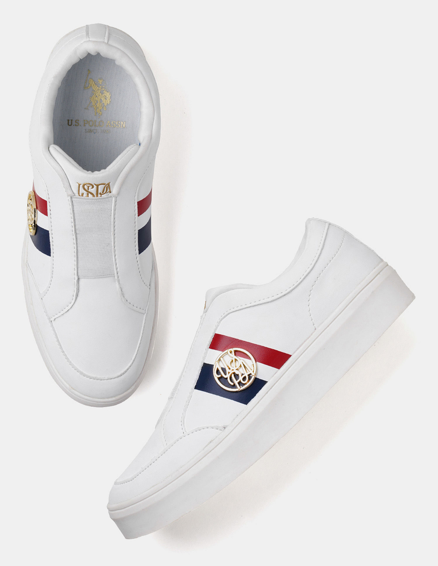 U.S. Polo Assn. Women Tiziana Striped Sneakers