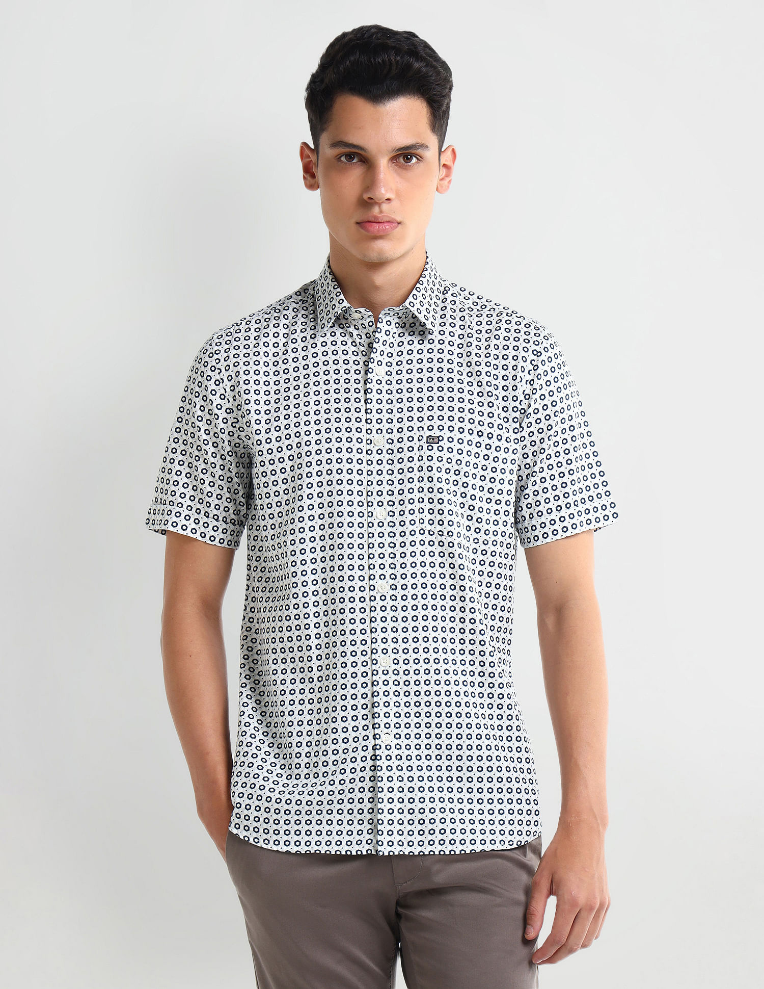 Arrow Sport Liberty Classic Regular Textured Shirt