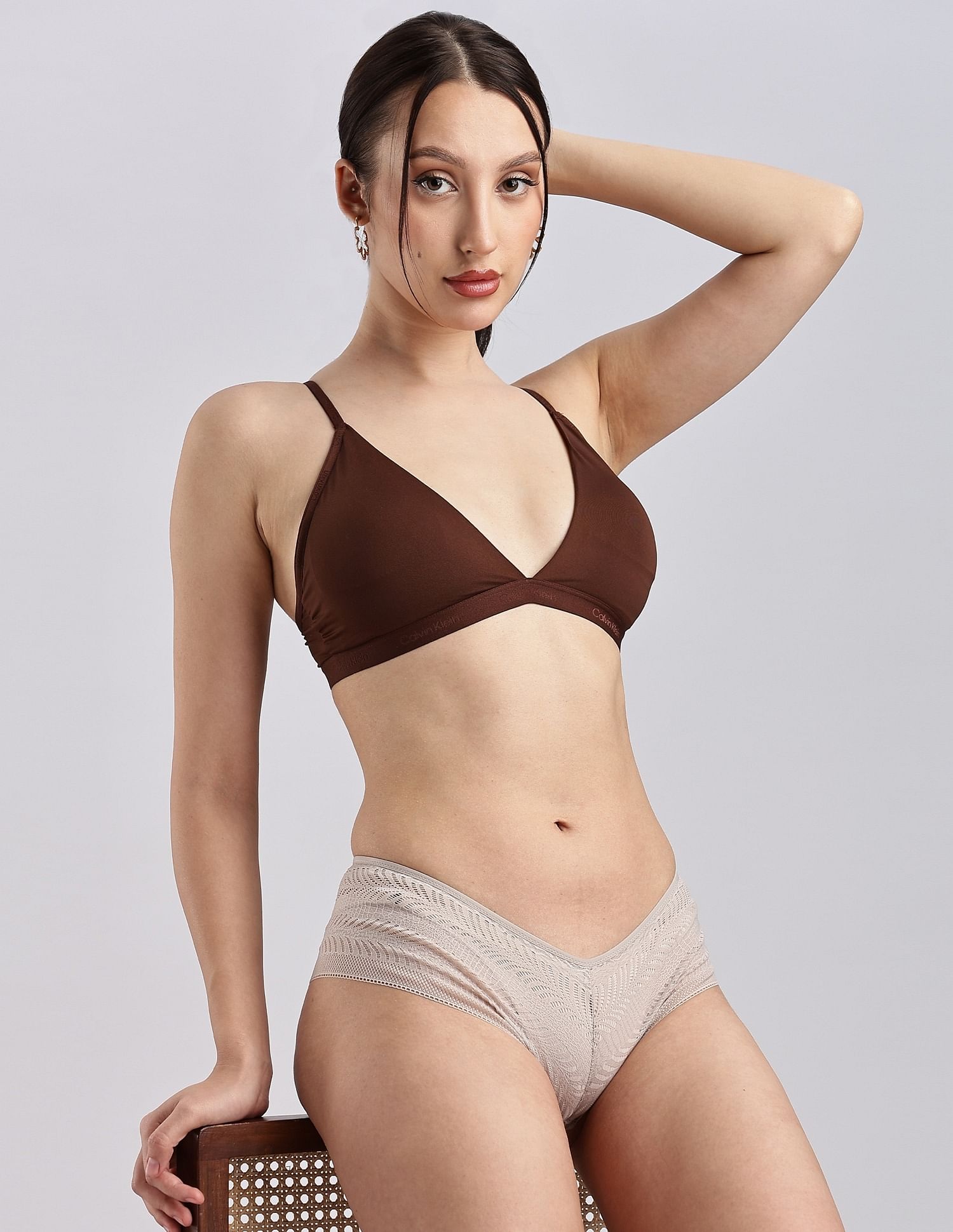 Calvin Klein Underwear Textured Low Rise Grey Hipster
