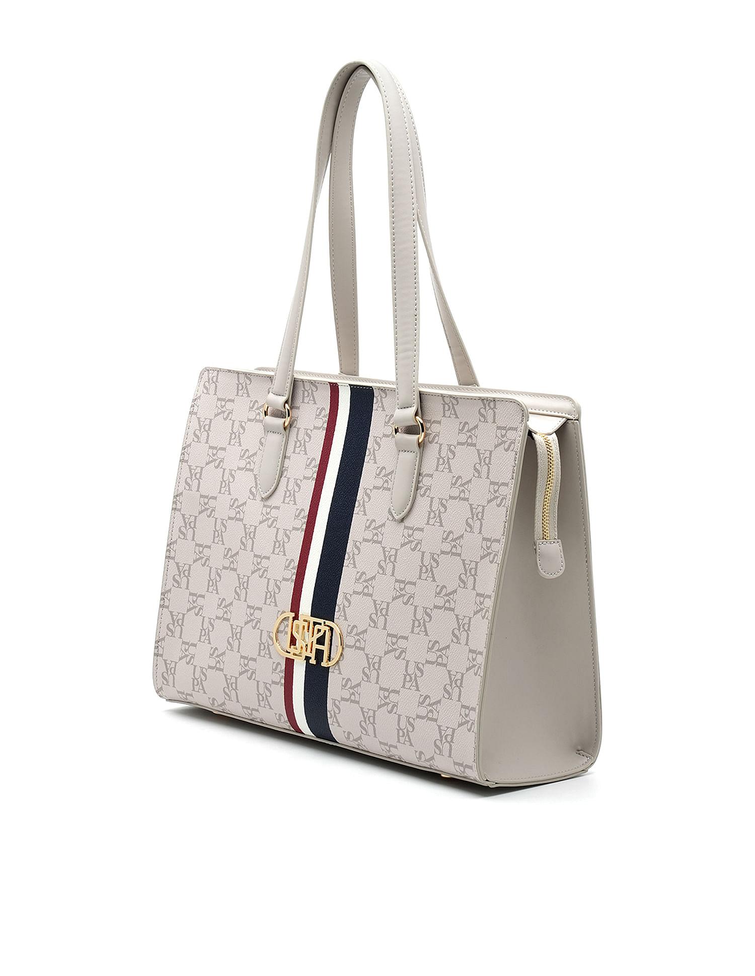 U.S. Polo Assn. Zora Monogram Tote Bag