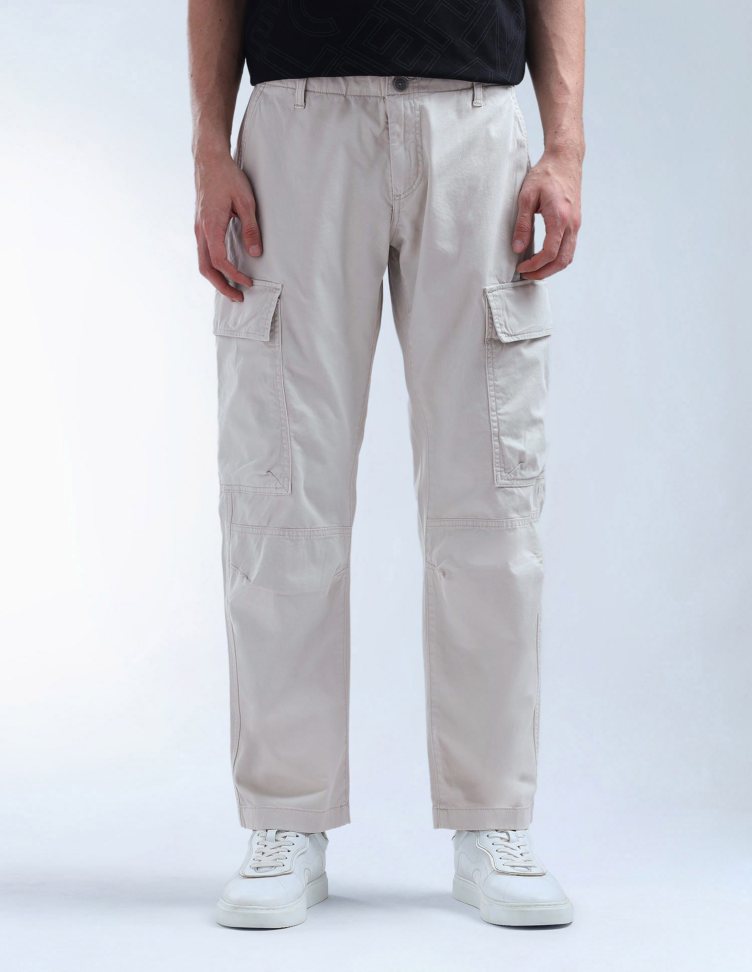 Flying Machine Relaxed Tapered Fit Twill Cargos