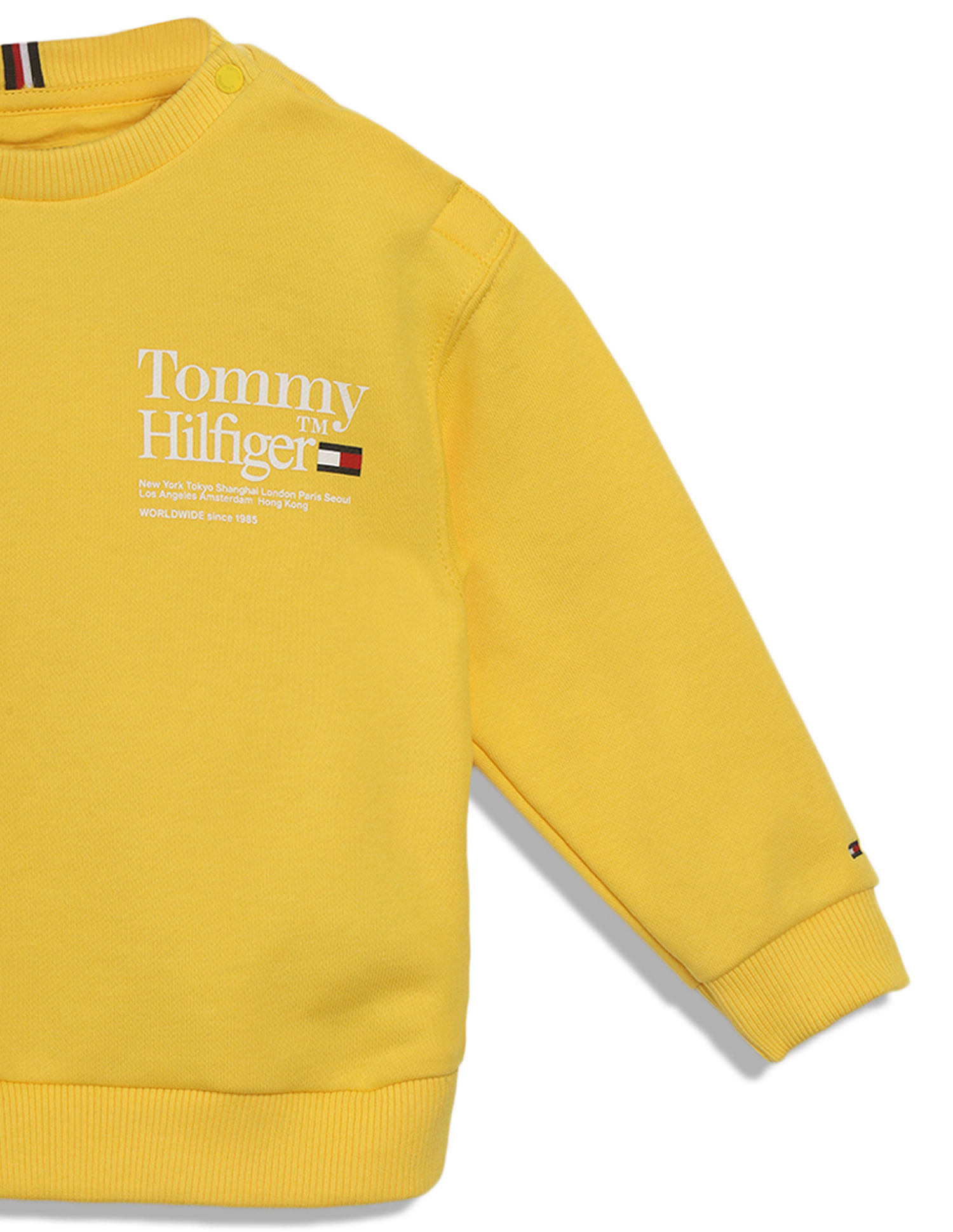 Buy Tommy Hilfiger Boys Transitional Cotton Kids Solid Sweatshirt