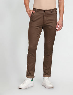 Arrow Sports Printed Jackson Skinny Fit Chinos