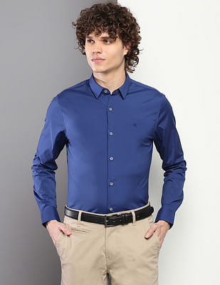 Calvin Klein Jeans Solid Stretch Casual Shirt