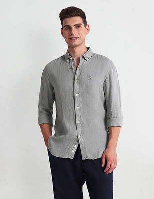 U S Polo Assn Denim Co Slim Fit Solid Shirt