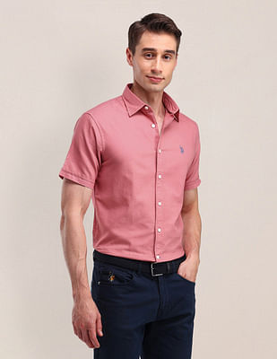 U S Polo Assn Tailored Fit Cotton Oxford Shirt