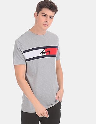 tommy jeans grey t shirt