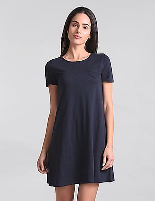 gap black t shirt dress