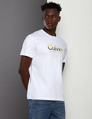 Buy Calvin Klein Jeans Pure Cotton Slim Fit T Shirt NNNOW