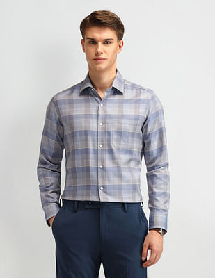 Arrow Dupplin Checked Slim Fit Shirt