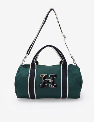 Buy Tommy Hilfiger Kids Boys Logo Green Polyester Duffle Bag