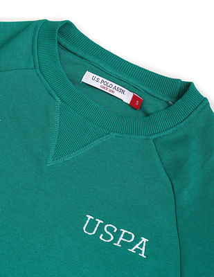 Femme Vêtements Articles de sport et dentraînement Sweats en coloris Vert Sweat-shirt Coton U.S POLO ASSN 