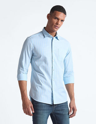 Flying Machine 50's Vertical Stripe Shirt