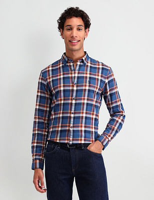 U S Polo Assn Denim Co Manhattan Slim Fit Checked Shirt