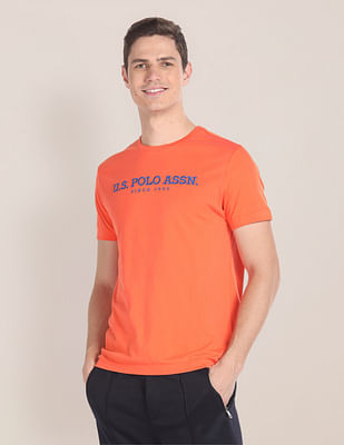 U S Polo Assn Brand Embroidered Cotton T-Shirt