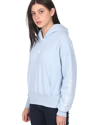 CALVIN KLEIN JEANS | Brown Women‘s Hooded Sweatshirt | YOOX