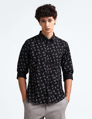 Flying Machine All-Over Print Regular Fit Shirt