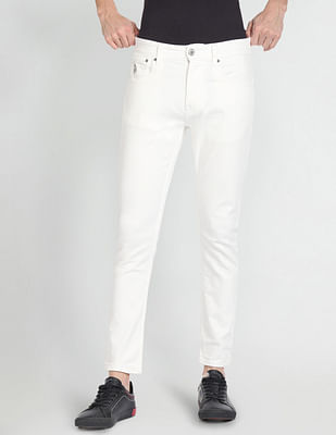 U S Polo Assn Denim Co Henry Cropped Fit White Jeans