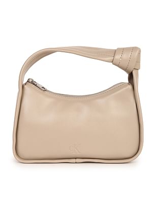 Calvin Klein Knotted Handle Solid Hand Bag