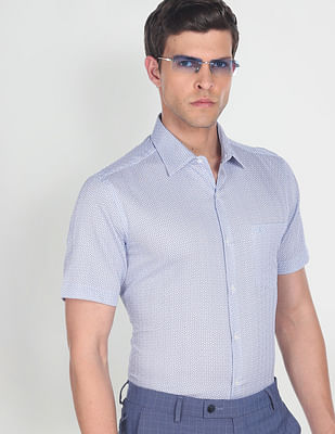 Arrow Printed Dobby Formal Shirt