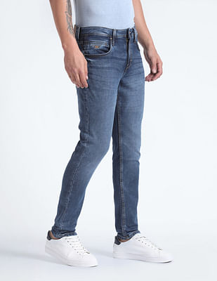 Flying Machine Mid Rise Stone Wash Jeans