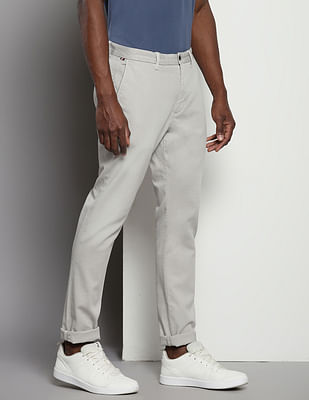 Tommy Hilfiger Organic Cotton Solid Casual Chinos