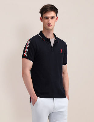 U S Polo Assn Slim Fit Solid Polo Shirt