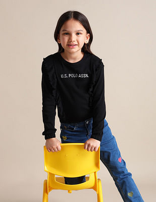 U S Polo Assn Kids Regular Fit Embellished T-Shirt