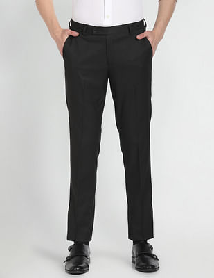 Arrow Mid Rise Tailored Fit Formal Trousers