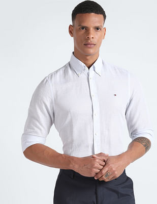 Tommy Hilfiger Linen Dobby Slim Fit Shirt